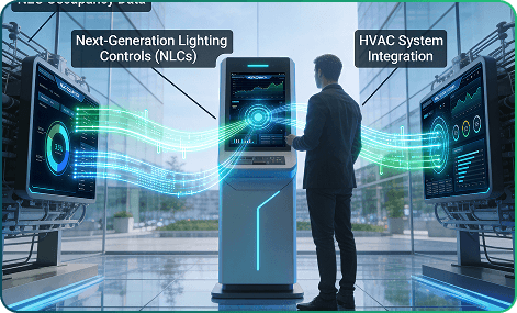 Visualization of KenergyAI Enterprise Software for large buildings with BMS